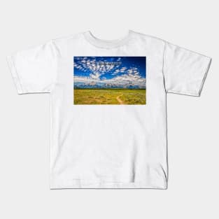 Grand Teton Mountain Range Kids T-Shirt